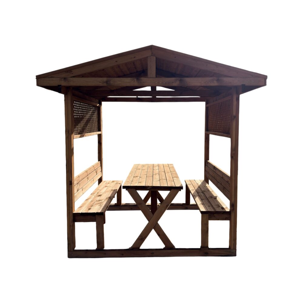 Ahşap Çardak -  Çatılı - Seperatörlü - 200 CM