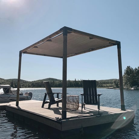 ARD103 Tek Bölümlü Metal Braketli Gölgelikli Ahşap Pergola - Görsel 5