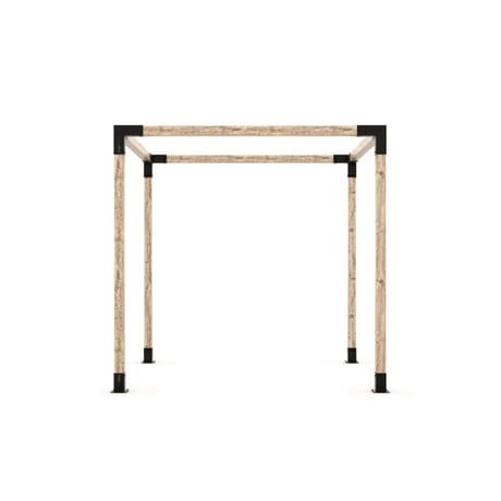 ARD104 Metal Braketli Tek Bölümlü Ahşap Pergola - Görsel 3