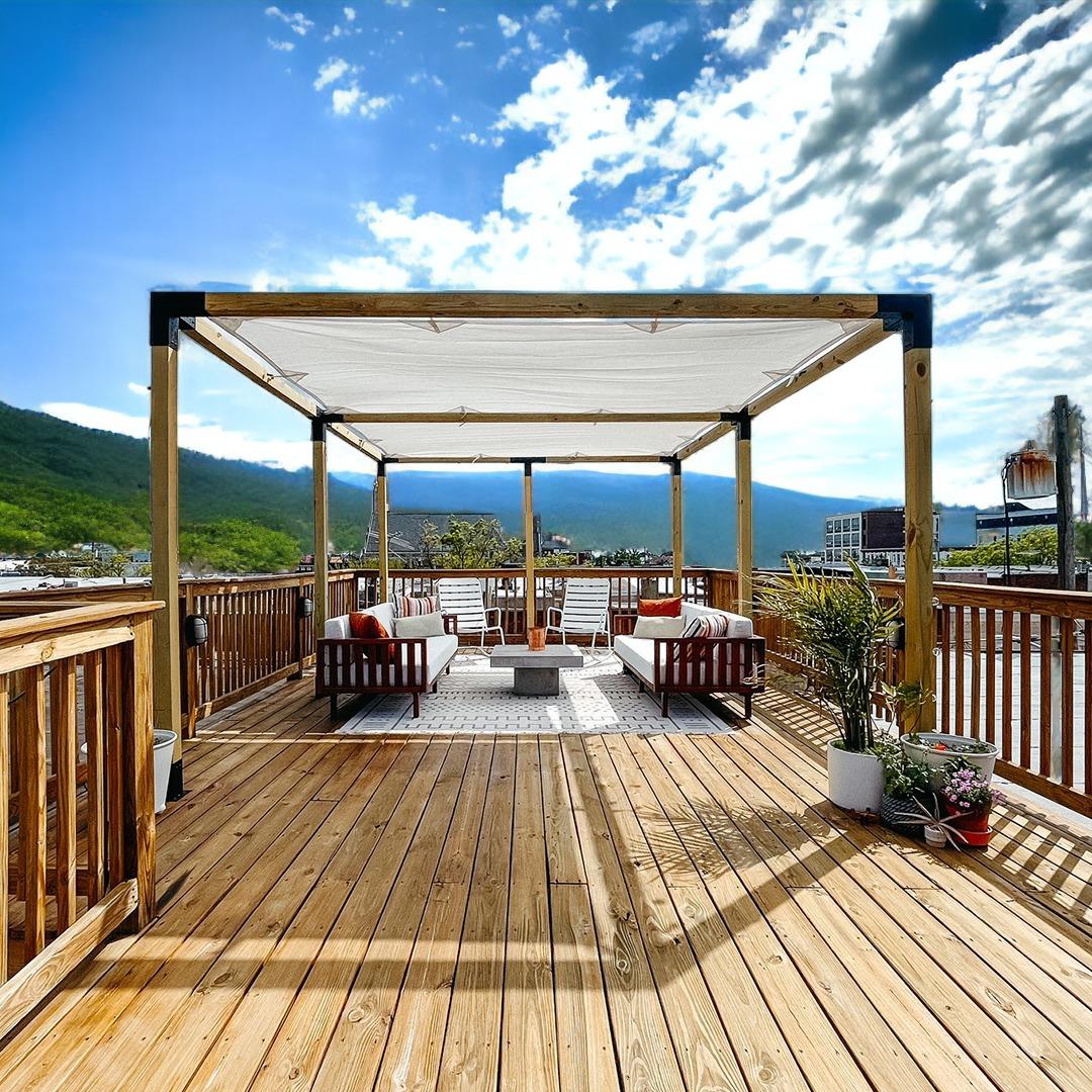 ARD107 Çift Bölümlü Gölgelikli Ahşap Pergola