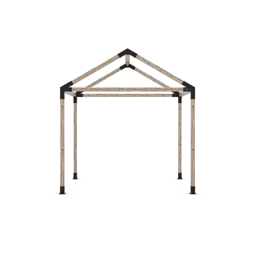 ARD109 Tek Bölümlü Çatılı Gölgeliksiz Ahşap Pergola - Görsel 8