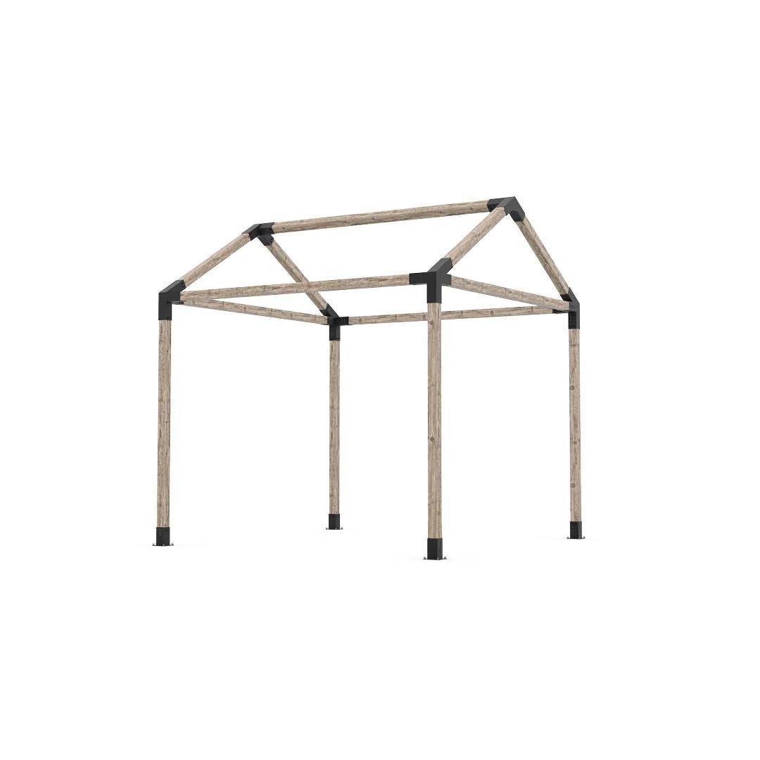 ARD109 Tek Bölümlü Çatılı Gölgeliksiz Ahşap Pergola - Görsel 5