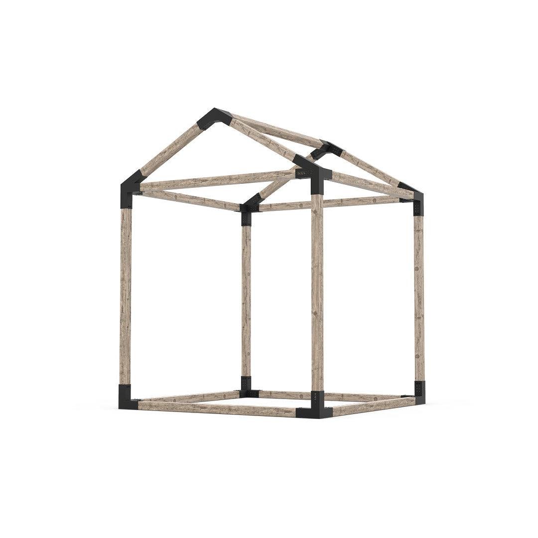 ARD110 Tek Bölümlü Çatılı Gölgeliksiz Küp Ahşap Pergola - Görsel 6