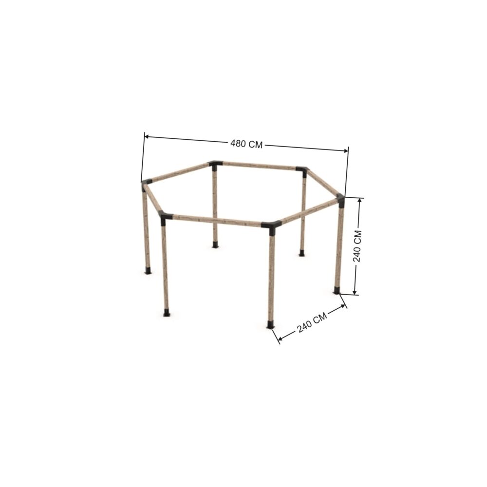 Alternative view of ARD112 Altıgen Pergole