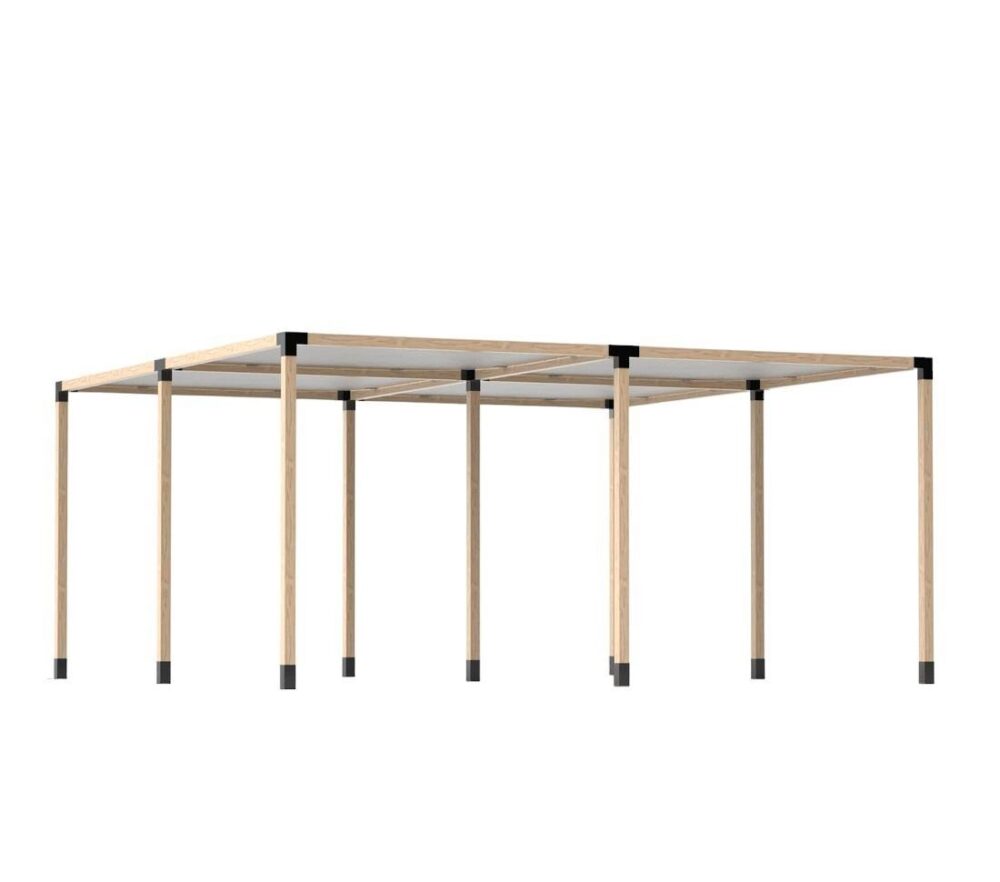 Alternative view of ARD116 Ahşap Dört Bölümlü Gölgelikli Pergole