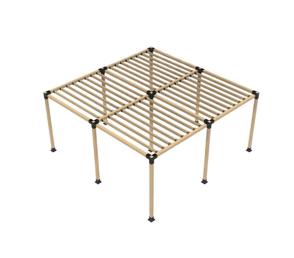 ARD117 Dört Bölümlü Kiriş Braketli Ahşap Pergola - Görsel 2
