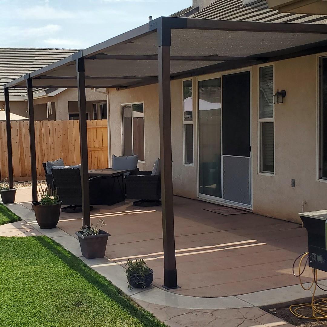 ARD463 Duvardan İki Bölümlü Gölgelikli Ahşap Pergola