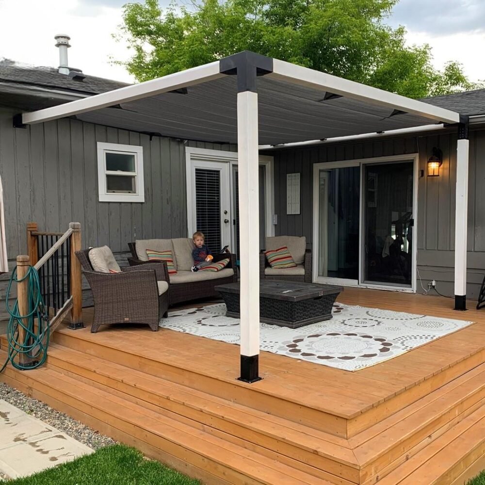 ARD465 Duvardan Tek Bölümlü Gölgelikli Pergole