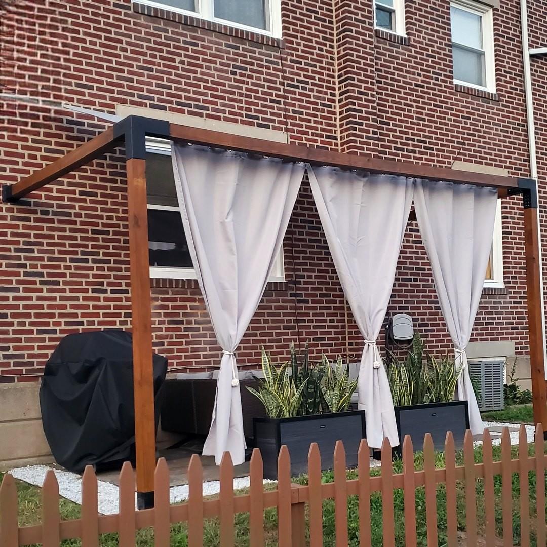 ARD466 Duvardan Tek Bölümlü Pergole