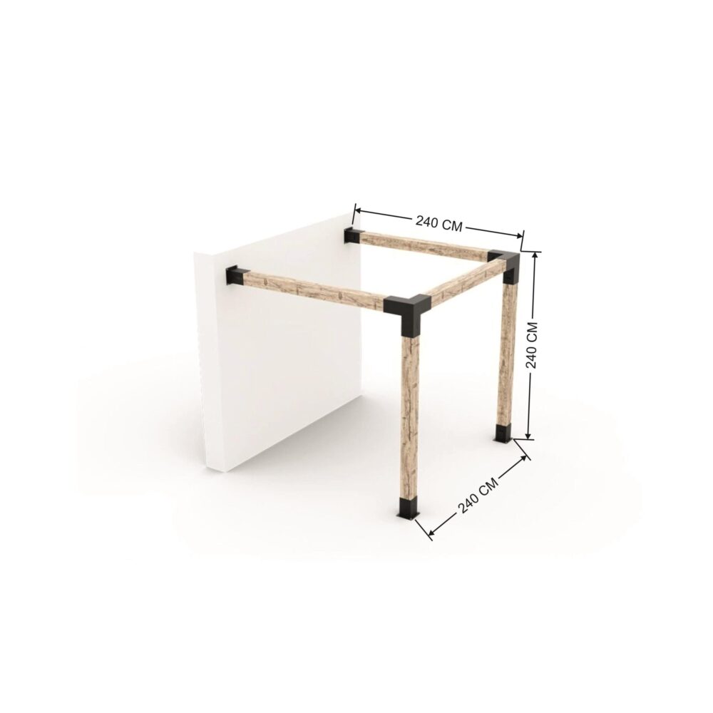 Alternative view of ARD466 Duvardan Tek Bölümlü Pergole