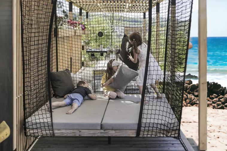 ARD201 Askı Yataklı Fileli Ahşap Pergola - Görsel 5