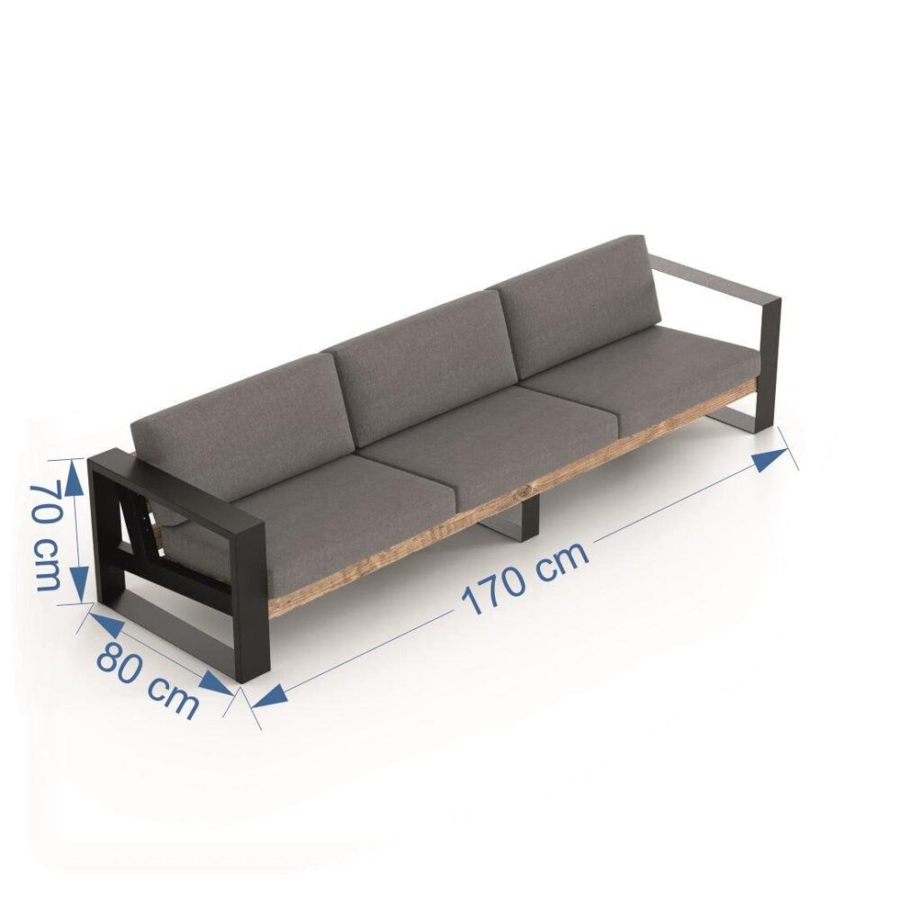 Alternative view of AVA08 Gal - 3 Parça Üçlü Kollu Koltuk Takımı
