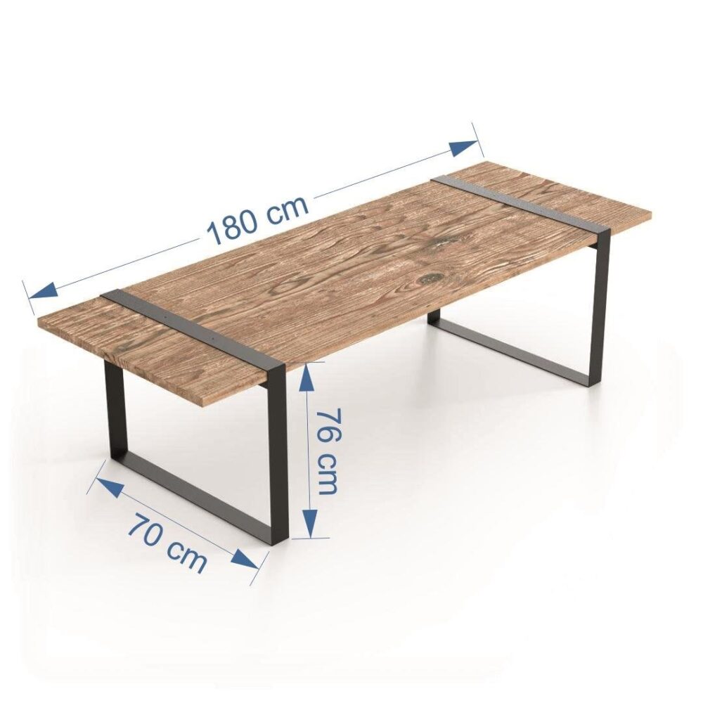 Alternative view of AVA25 Yana - 3 Parça Uzun Yemek Masası Takımı