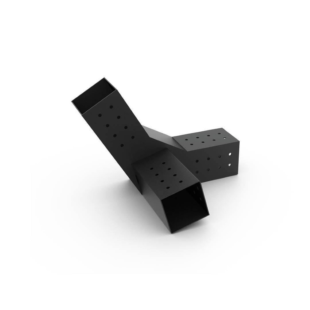 BRC02 9 x 9 Ahşap Kirişler İçin +30 3 Kollu Pergola Çatı Üst Ön Braketi