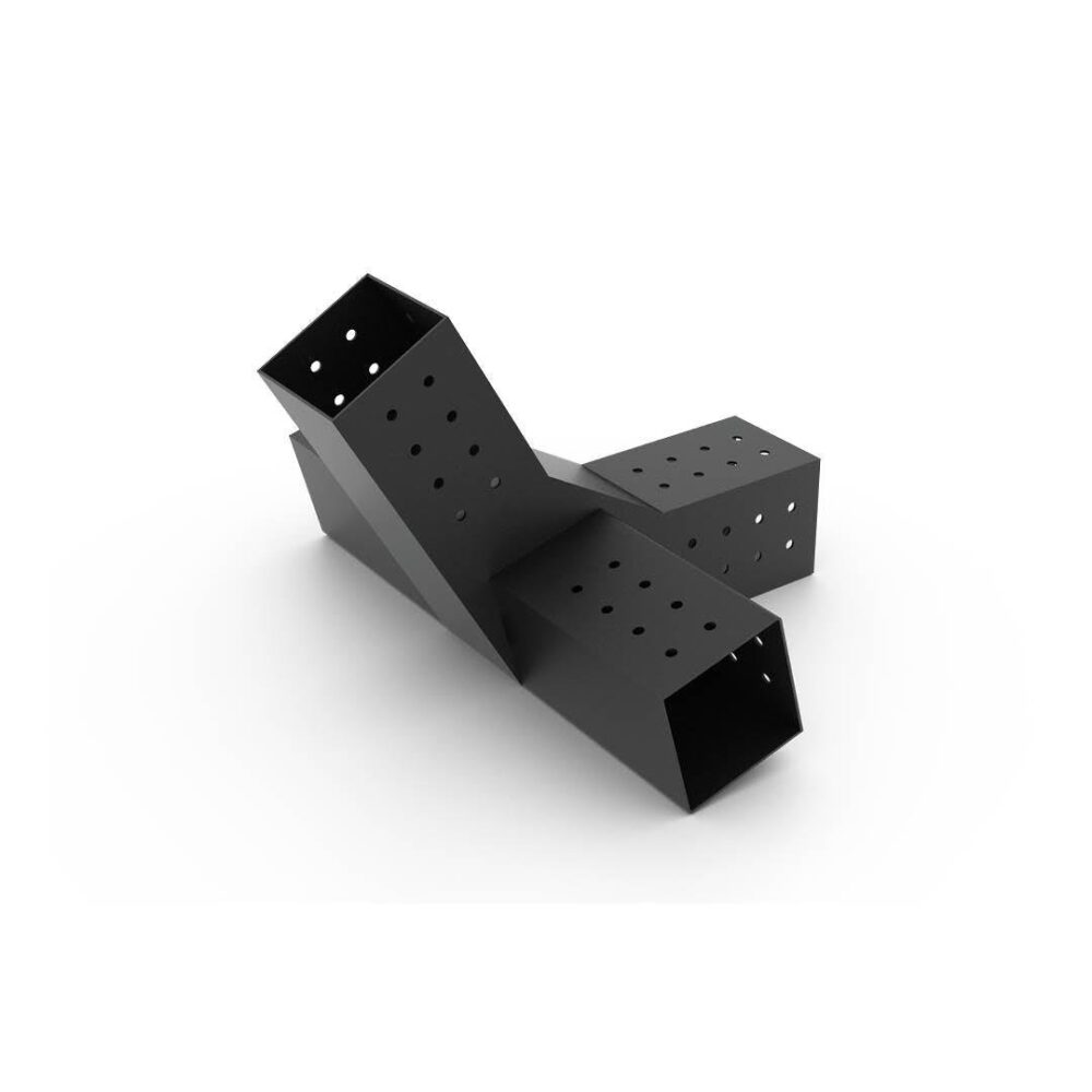 Alternative view of BRC03 9 x 9 Ahşap Kirişler İçin +30 4 Kollu Pergola Çatı Üst Orta Braketi