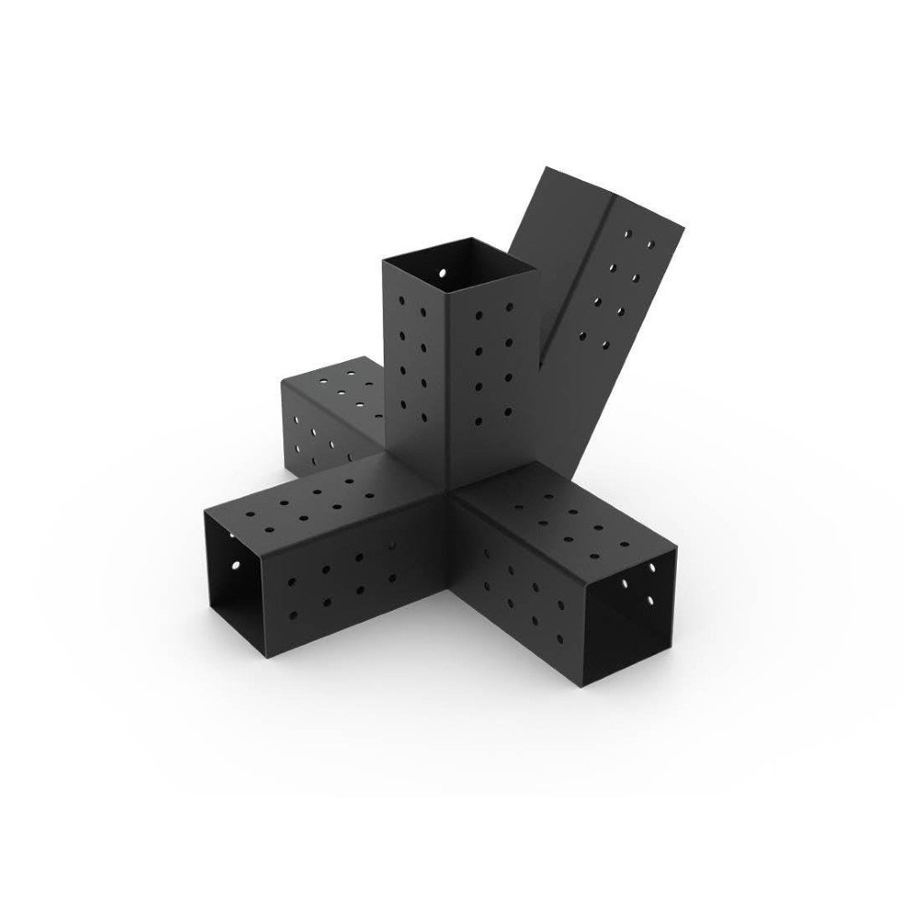 BRC04 9 x 9 Ahşap Kirişler İçin +30 5 Kollu Pergola Çatı Kenar Orta Braketi