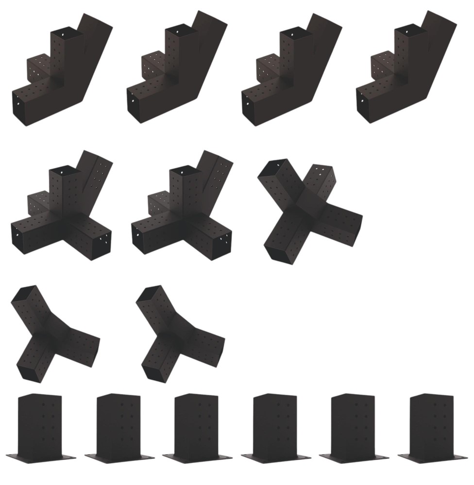 Çift Bölümlü Çatılı Pergole Braket Seti