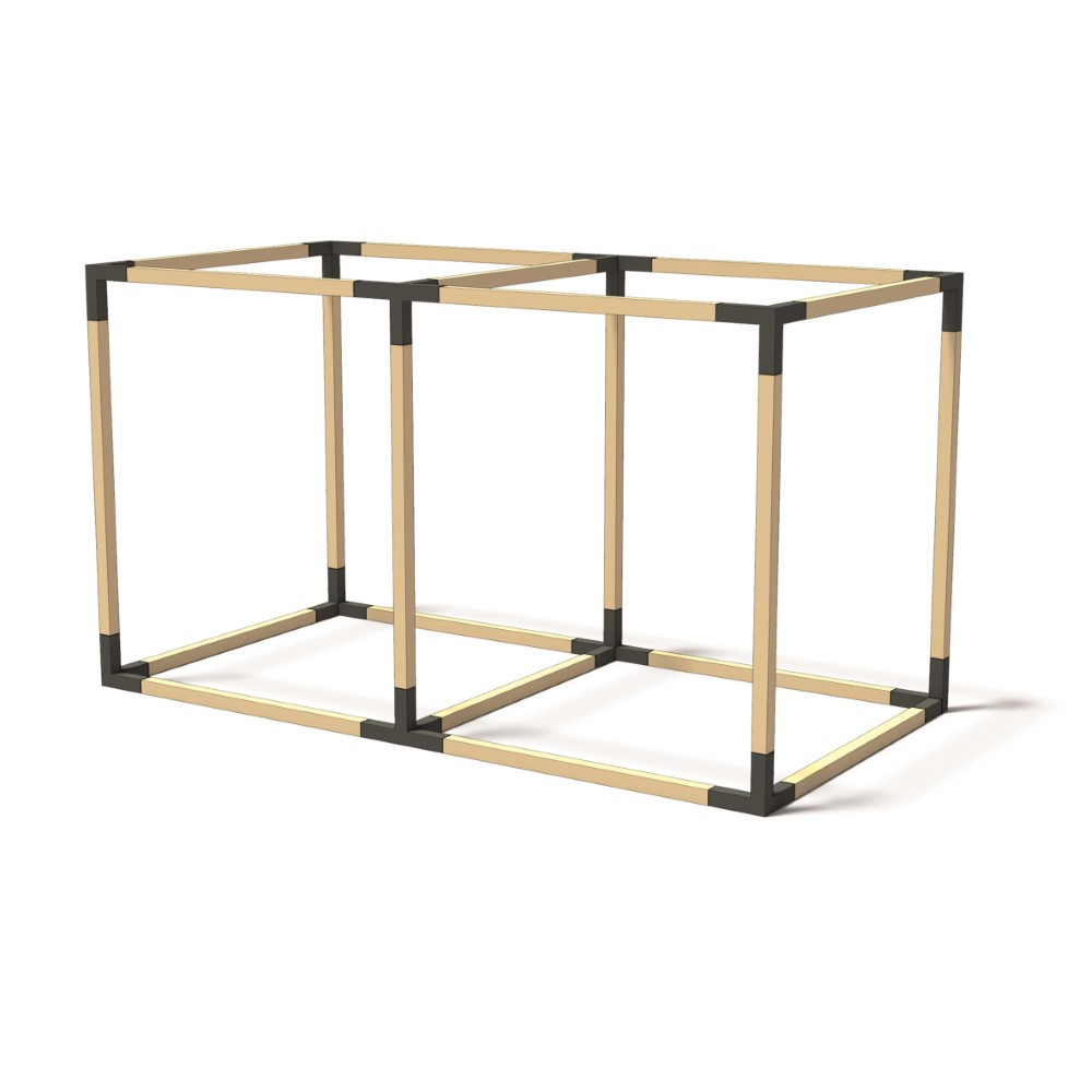 Alternative view of ARD120 İkili Küp Pergole